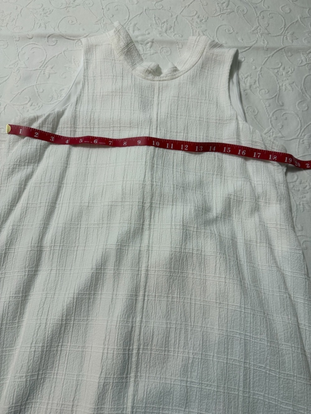 Calvin Klein White Sleeveless Mini Shift Dress - Picture 4 of 6